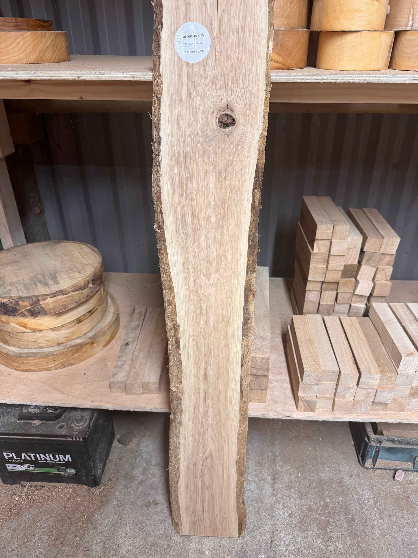 Live edge european oak slab #3