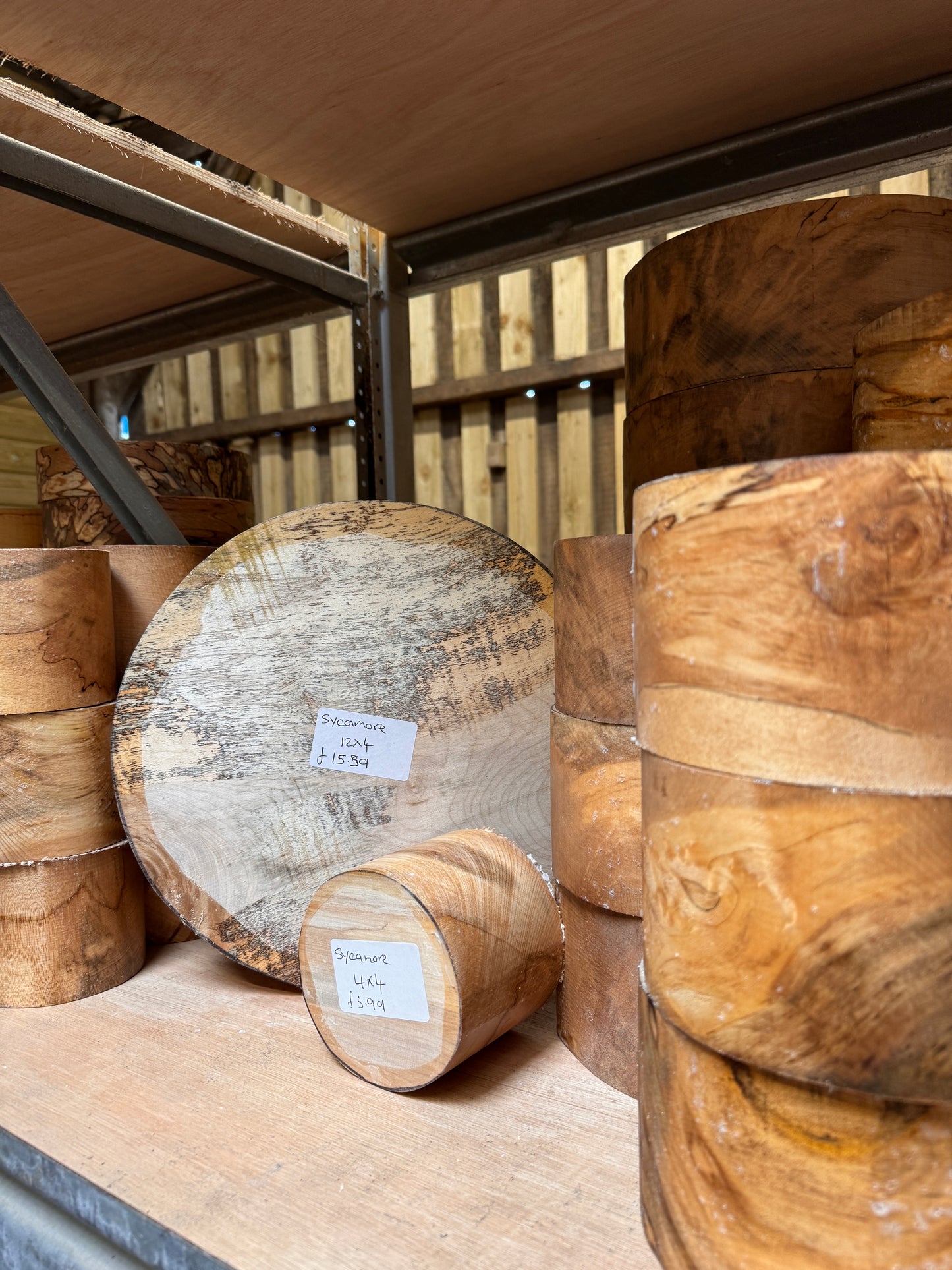 English sycamore bowl blanks