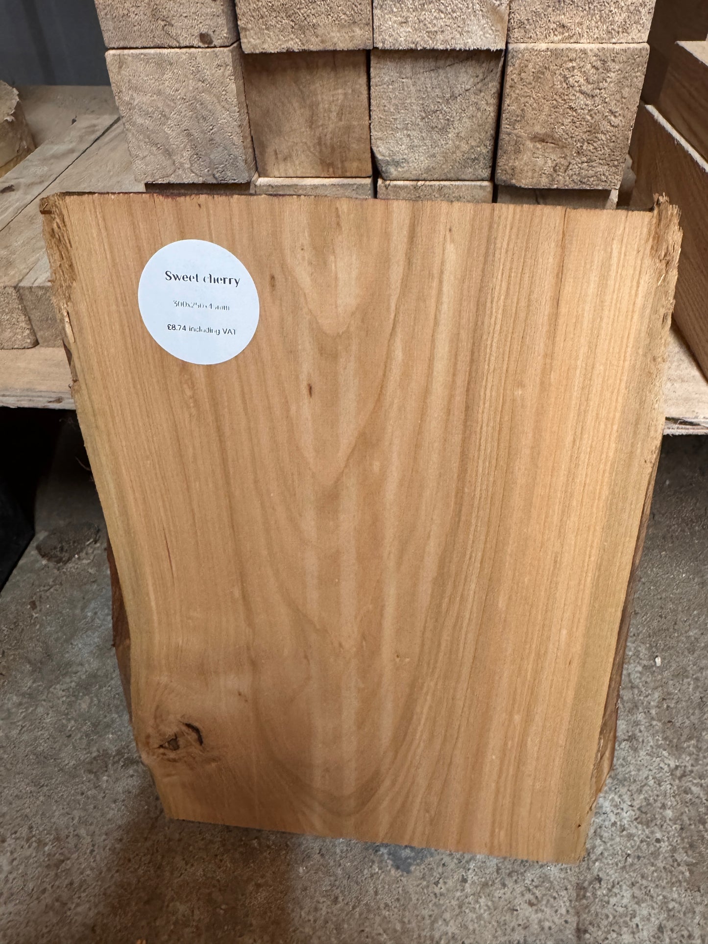 Live edge sweet cherry slab #1