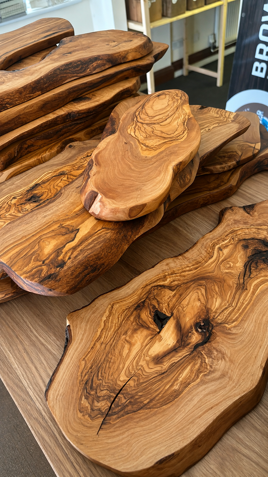 Olive wood craft boards