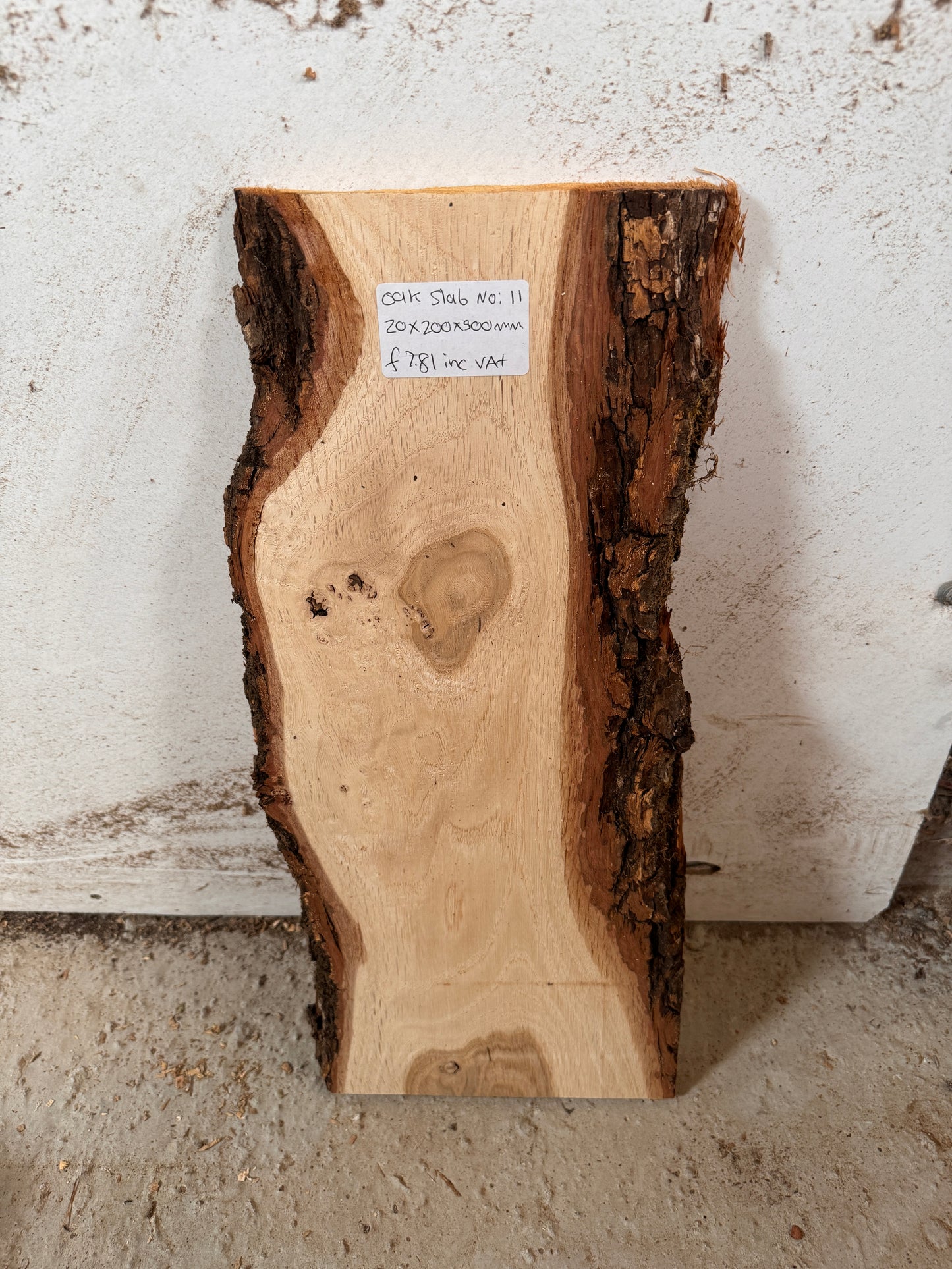 Live edge oak slab NO: 11