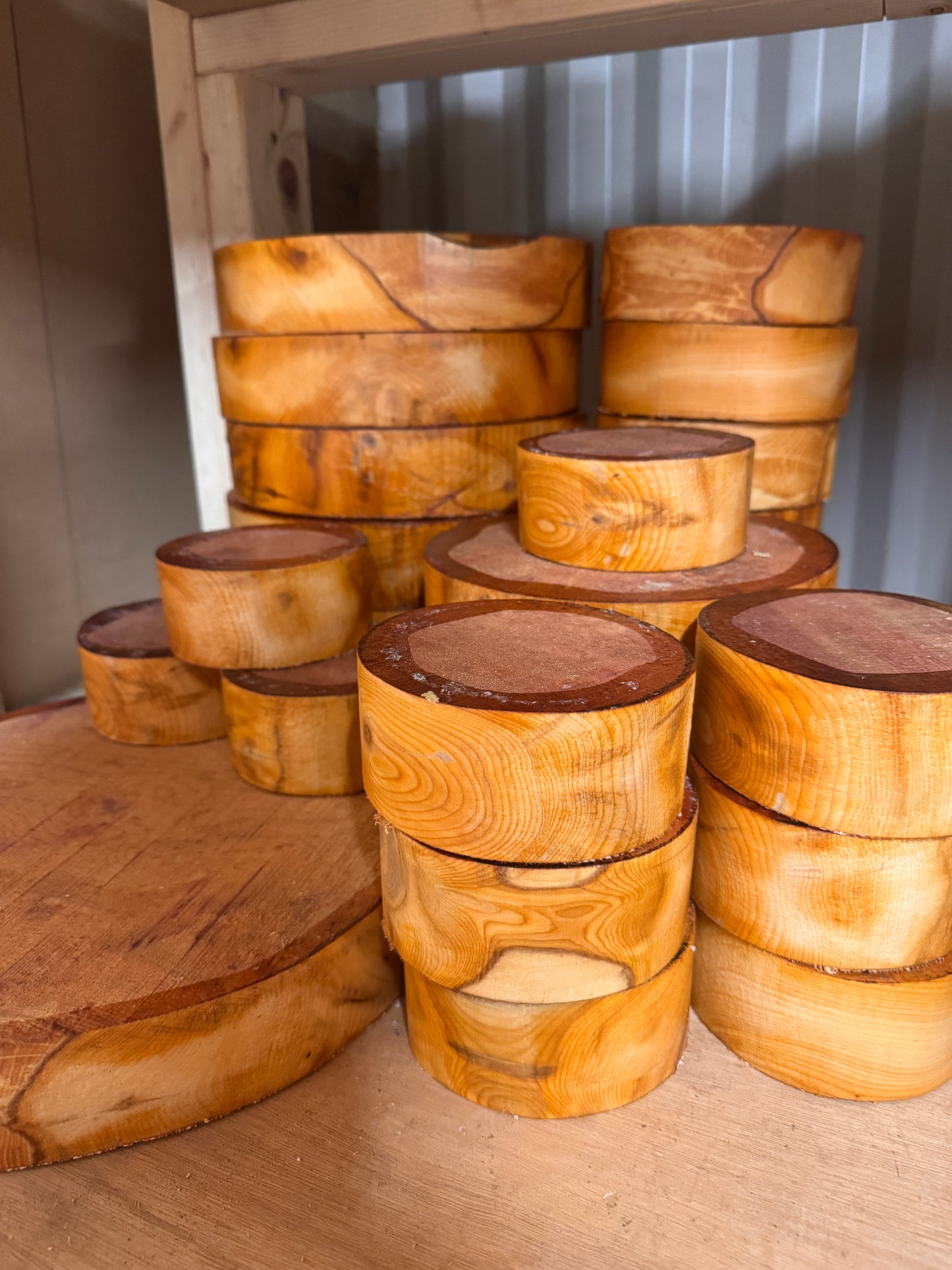 English Yew woodturning bowl blanks