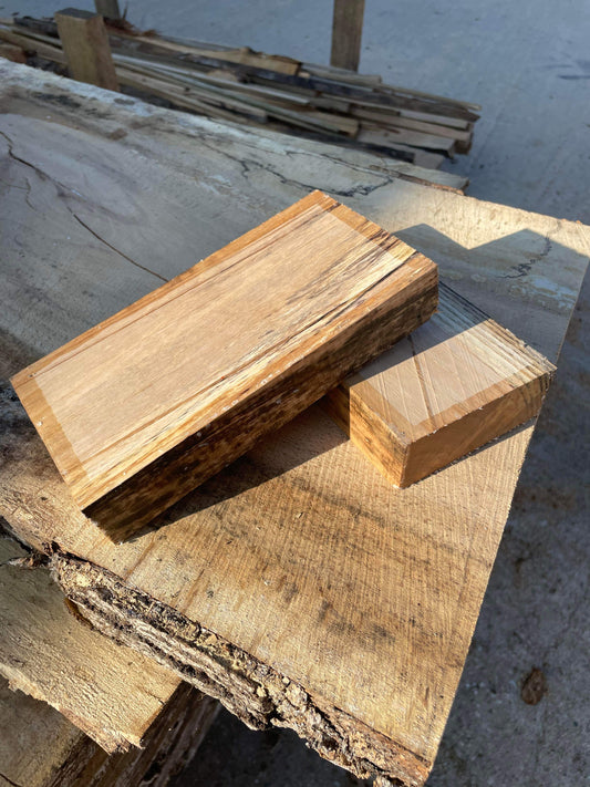 Spalted ash square blanks