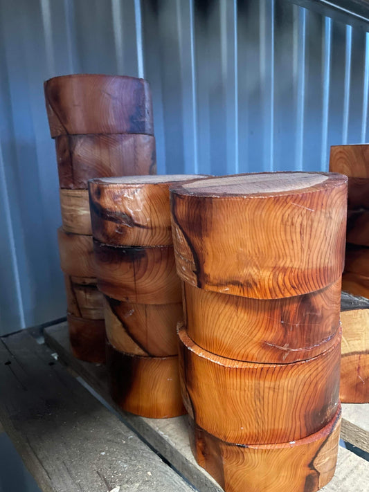 English Yew woodturning bowl blanks