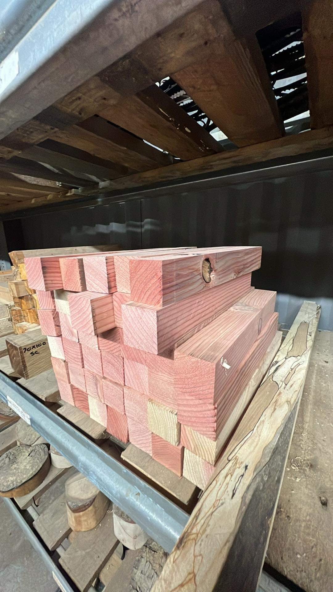 Giant Redwood Square Spindle Blanks